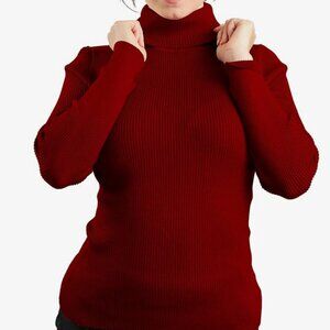 Red Turtleneck Sweater